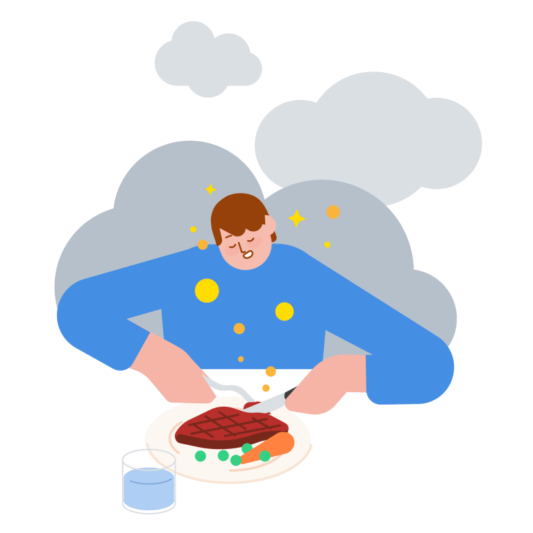 Illustration Flank Steak gegen Winterblues Initiative Fleisch